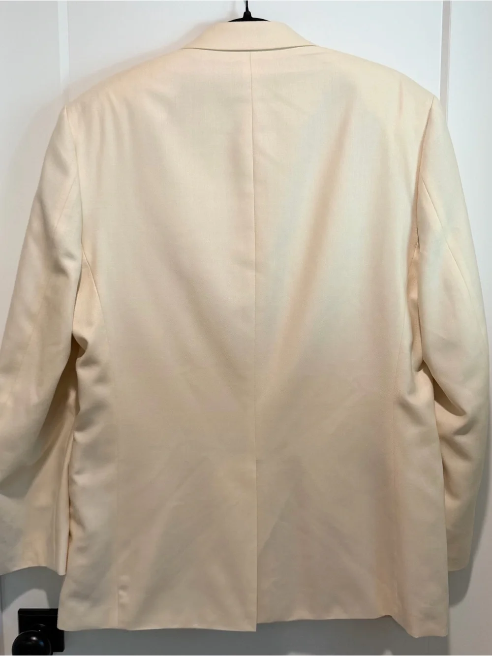 Lauren Ralph Lauren Mens 40R Ivory Silk Wool Blazer Sport Coat